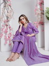 Lavender Colour Rayon With Embroidery Work Kurti With Pant Dupatta Aaradhna 1167 Wholesale Market In Surat